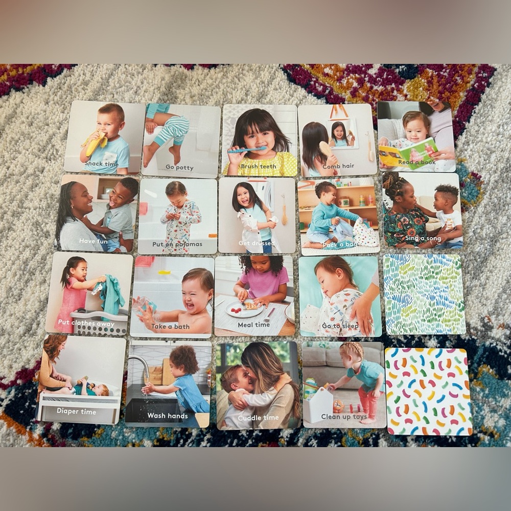 Colorful Learning Activity Cards for Kids
